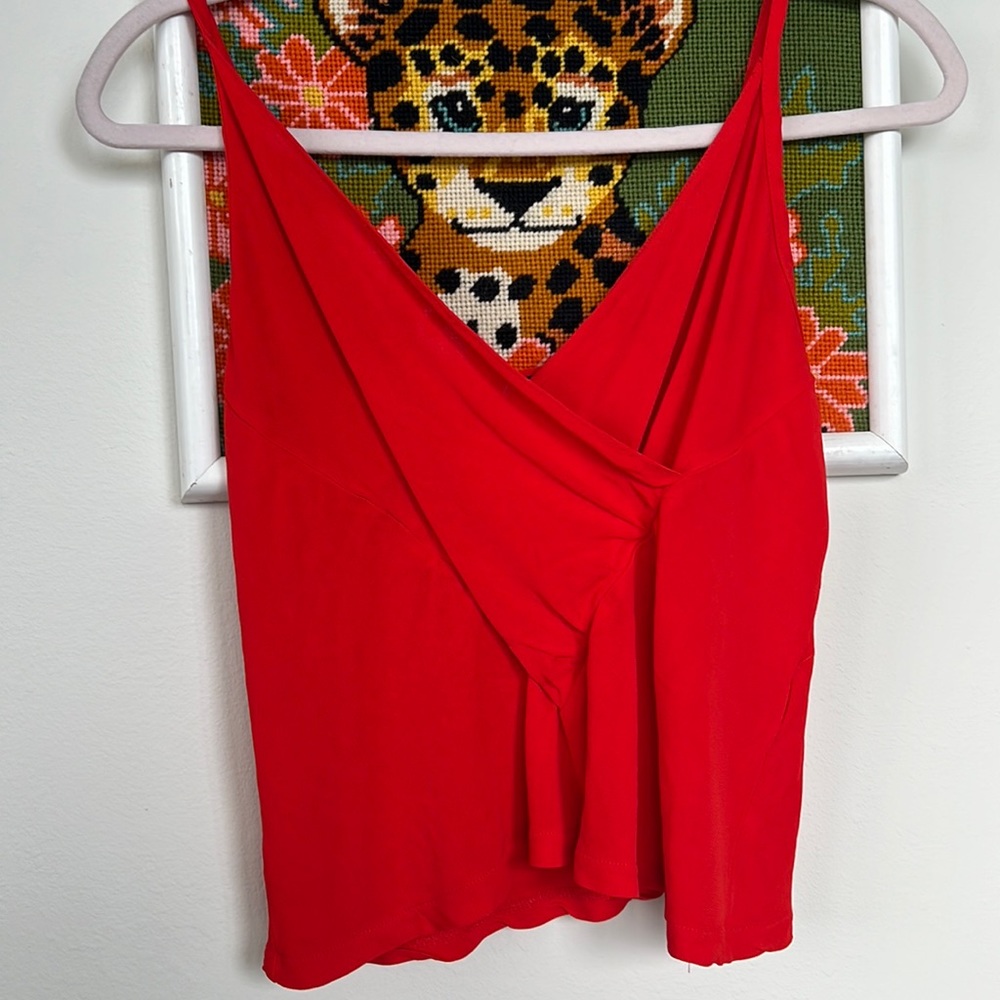 ZARA AIRY RED TOP